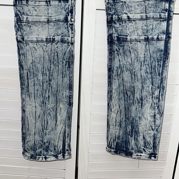 Road Narrows Jeans Size 40 Stretch Acid Wash Distressed Denim - Picture 8 of 16